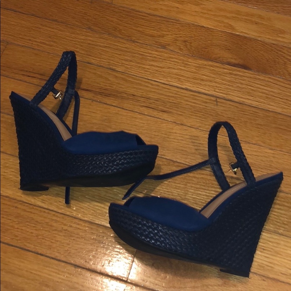 Blue ALDO WEDGES